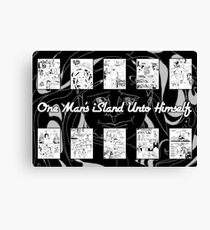 One Man’s iSland Unto Himself. Compilation Canvas Print