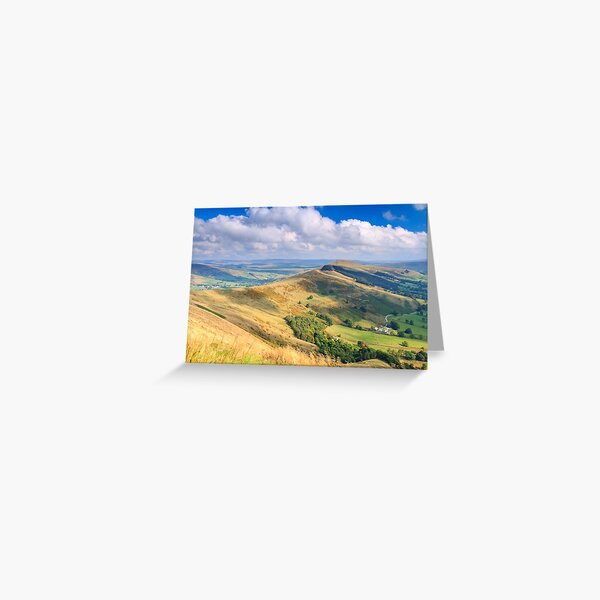 Peak District - The Great Ridge above Castleton, Derbyshire Greeting Card