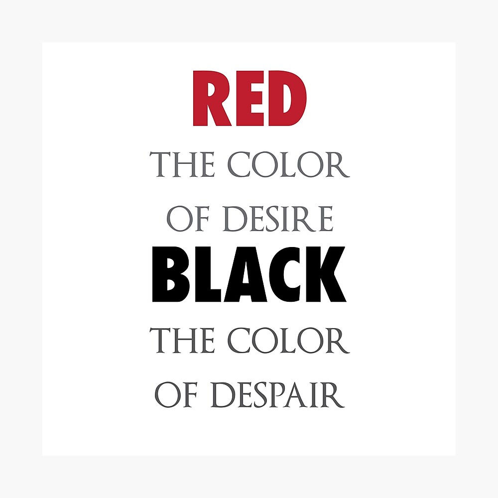Les Mis Red The Color Of Desire Poster By Broadway Island Redbubble