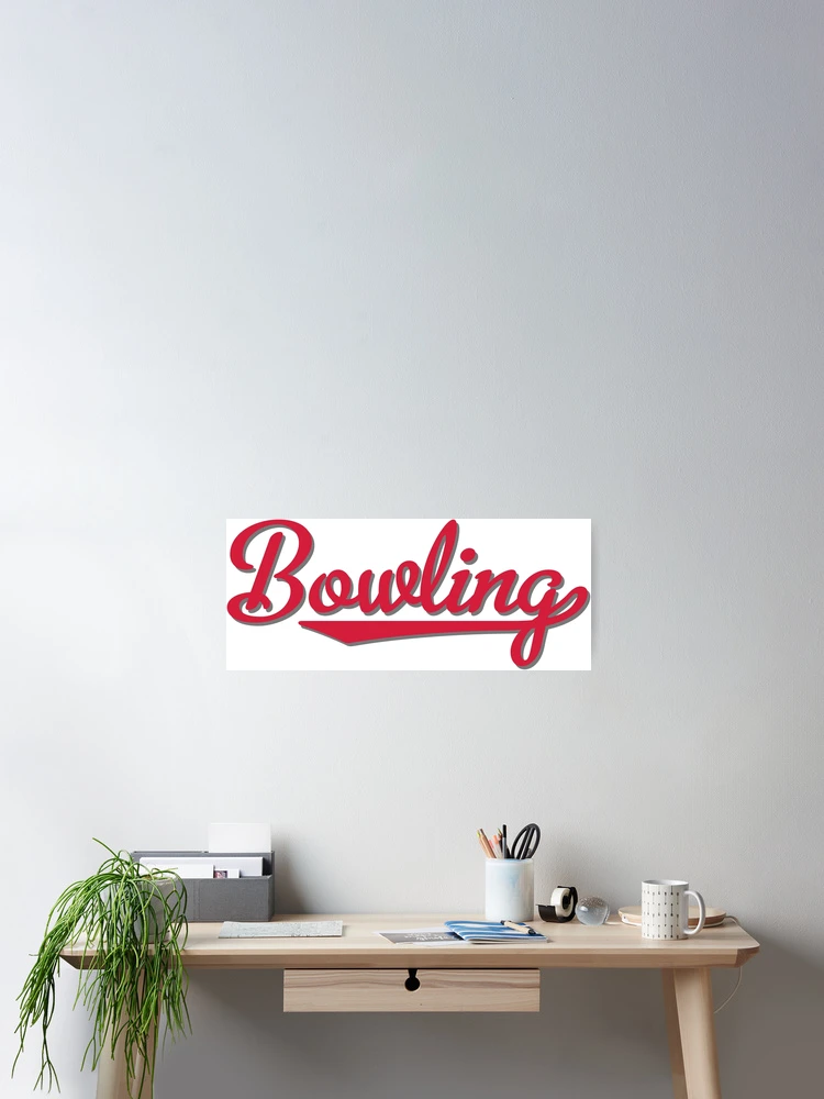 Thumbnail 2 of 3, Poster, bowling designed and sold by Vectorqueen.