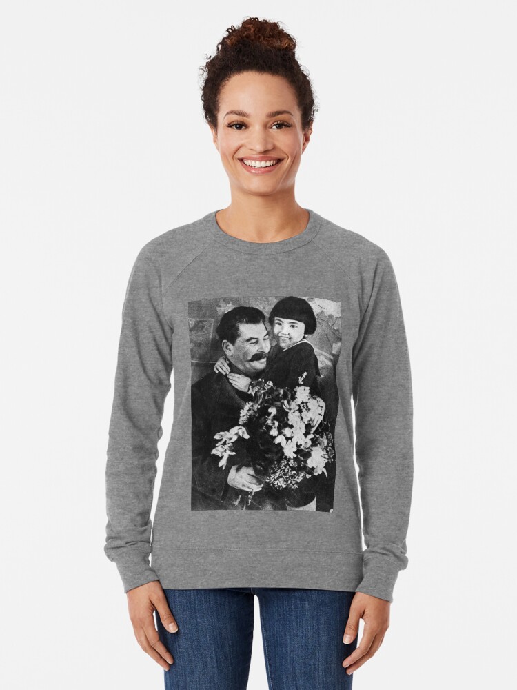 Alternate view of Stalins cult of personality #Сталин #ИосифВиссарионович #Ежов #Берия #Жданов #Молотов #Ленин #ГУЛАГ #Нориллаг #Культличности #репрессии #депортация #тюрьма #казнь #политзаключенный #Stalin Lightweight Sweatshirt