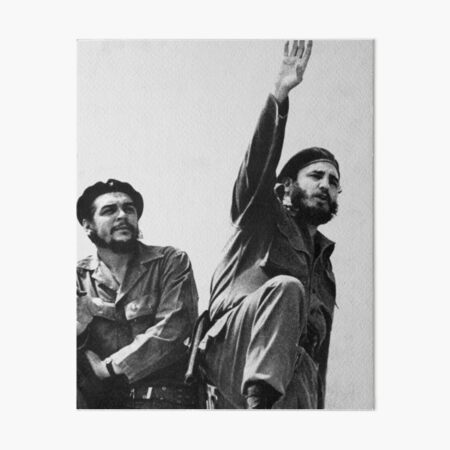 Libertad Cuba-Che Guevara y Fidel Castro Lámina rígida