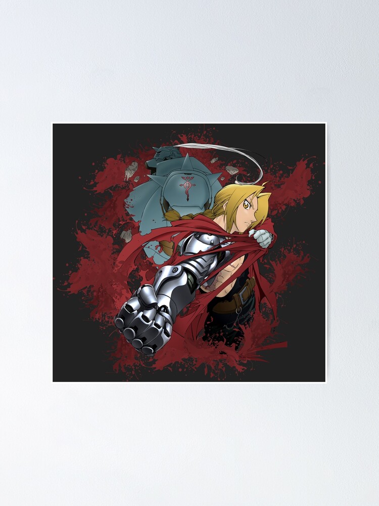 Fullmetal Alchemist Brotherhood Ed& Roy Anime Poster Flag