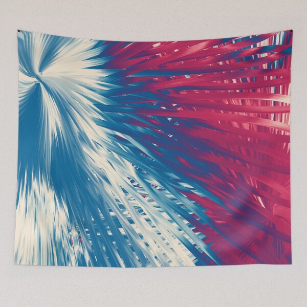 Item preview, Blue, Red & White Lines Abstract Design designed and sold by Sapphire-X.