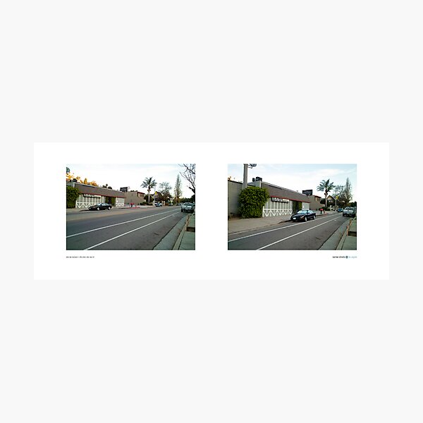 Silver Lake Boulevard + Effie Street, Silver Lake (II), California, USA...narrowed. Photographic Print