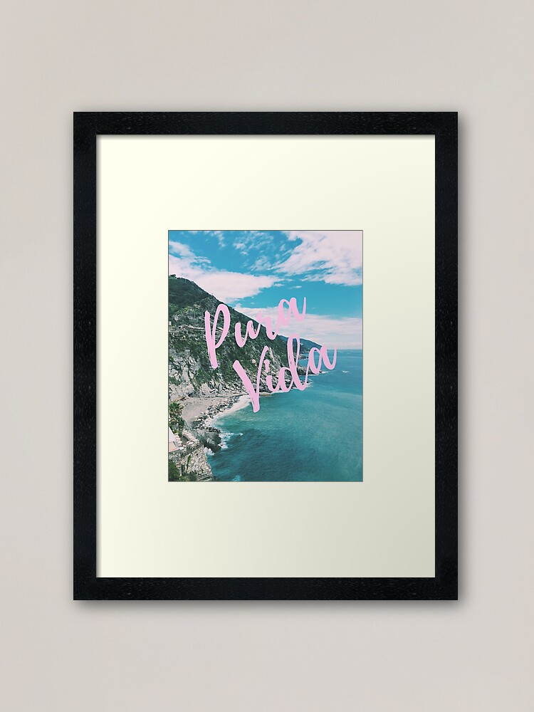 "Pura Vida" Framed Art Print by wallabysway Redbubble