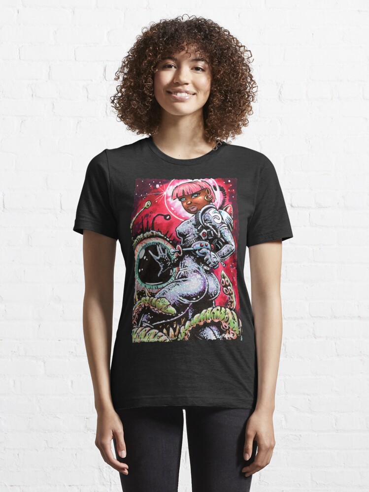 Thumbnail 6 of 7, Essential T-Shirt, SPACE BABE 1 designed and sold by George Webber.