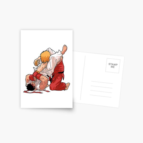 street fighter ryu fan art by me  Postcard for Sale by KIRART