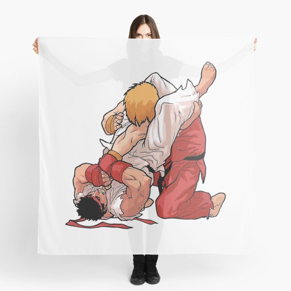 street fighter ryu character fan art by me  Scarf for Sale by KIRART