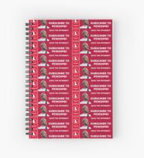 Subscribe to Pewdiepie! Save the internet! Spiral Notebook