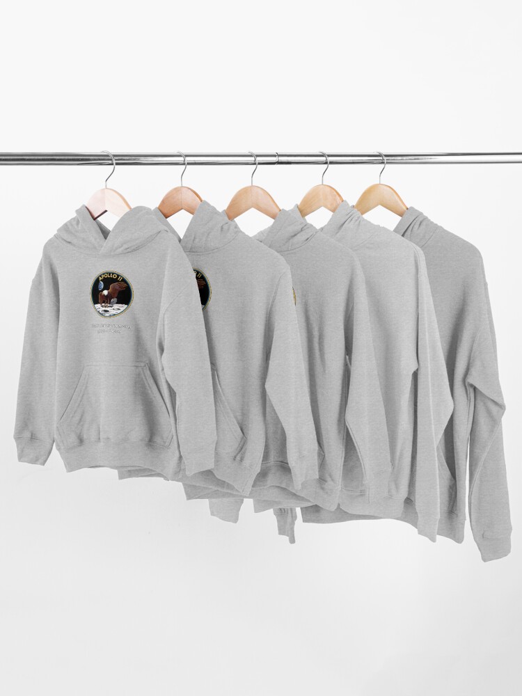 Alternate view of Apollo 11 NASA 50th Anniversary Moon Landing Kids Pullover Hoodie