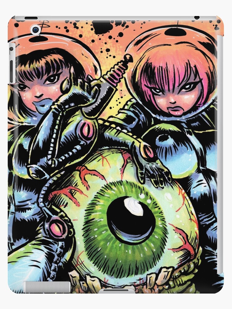 Thumbnail 1 of 2, iPad Case & Skin, ALIEN EYE & SPACE BABES designed and sold by George Webber.