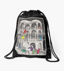 pop escher pt II Drawstring Bag