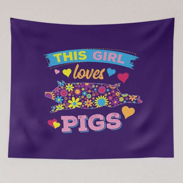 Item preview, This Girls Loves Pigs designed and sold by radvas.