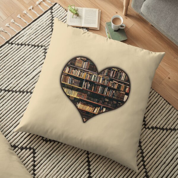 LOVE BOOKS Floor Pillow