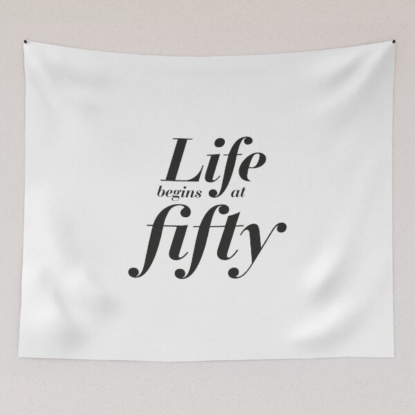 Item preview, Life begins at fifty designed and sold by cannedmoods.