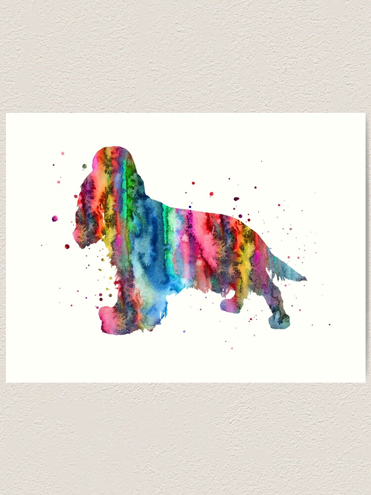 cocker spaniel art print