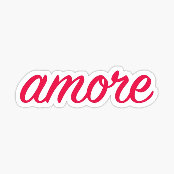 Amore Stickers for Sale