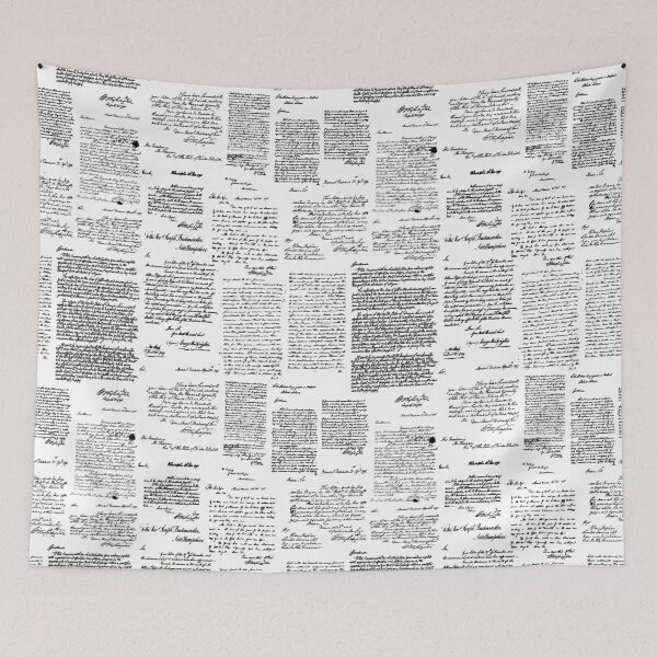 Item preview, George Washington's Letters  designed and sold by TLTextiles.