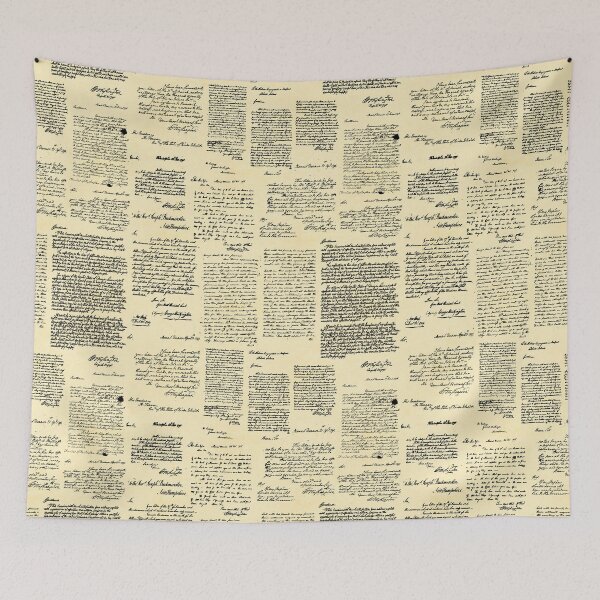 Item preview, George Washington's Letters // Paper designed and sold by TLTextiles.