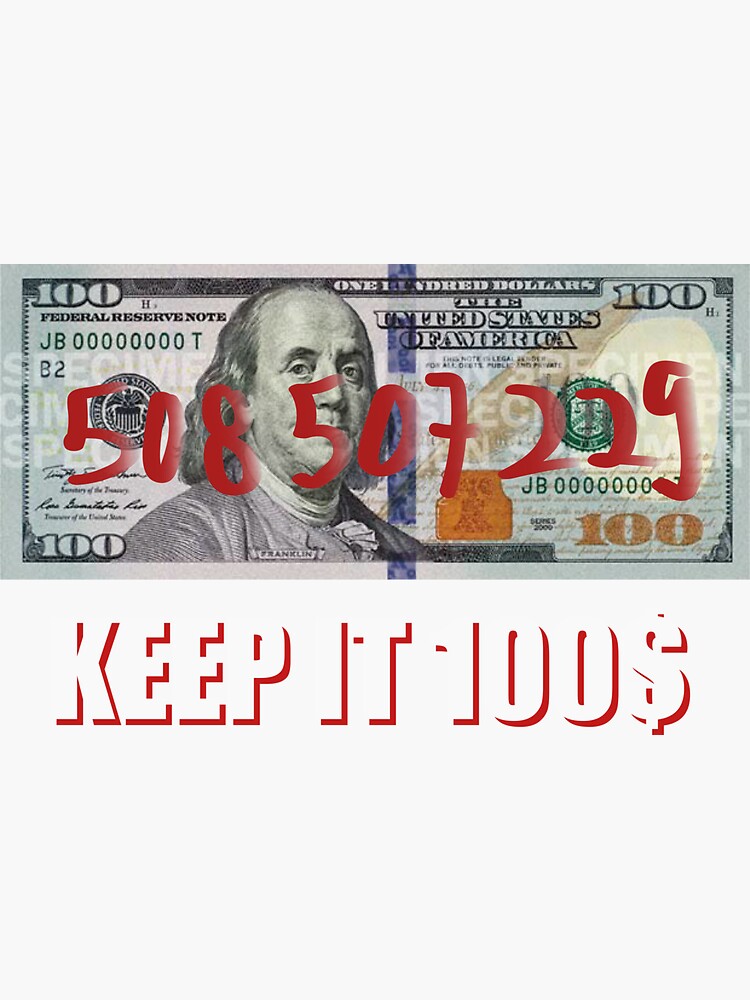 "Joyner Lucas Keep it 100" Sticker for Sale by KingRagnar Redbubble