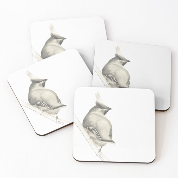 Item preview, Waxwing Illustration designed and sold by EllieofSkye.