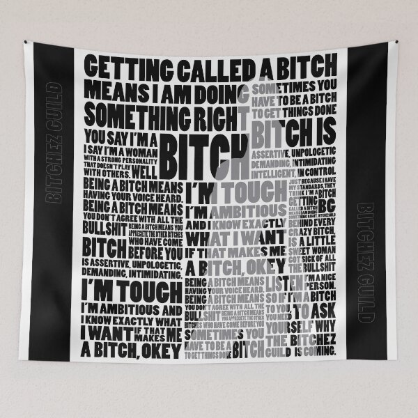 Item preview, The Bitch Silhouette (w) designed and sold by bitchezguild.