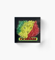 I Love Reggae Acrylic Block