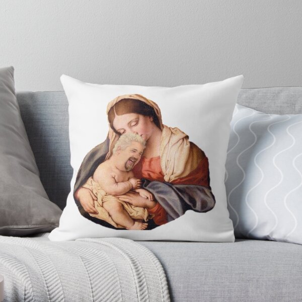 Our Lord and Savior Guy Fieri Throw Pillow