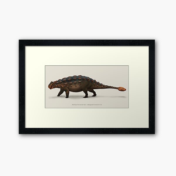 Saurian - Ankylosaurus magniventris Framed Art Print