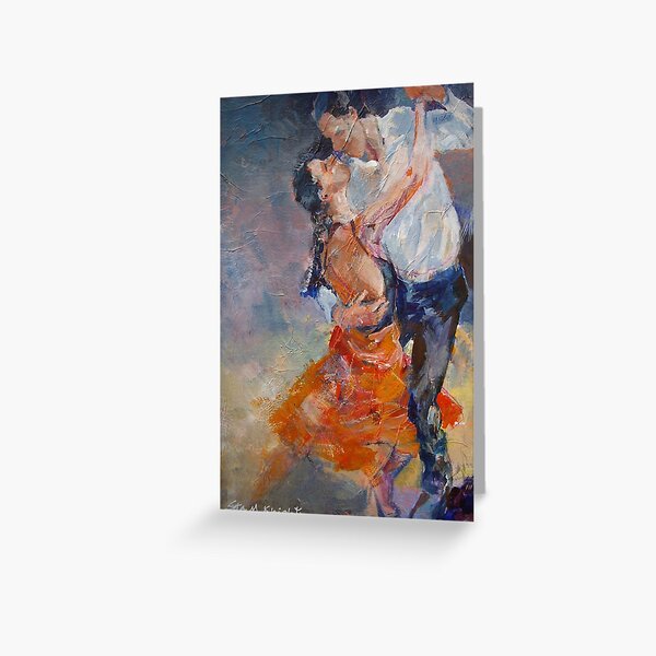 Dancers & Lovers - Dance Art Gallery Greeting Card