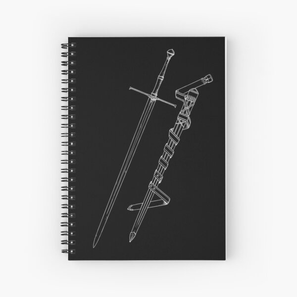 blade and scabbard Spiral Notebook