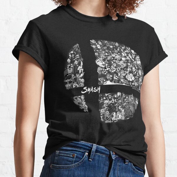 Super Smash Bros. Ultimate (Grayscale) Classic T-Shirt