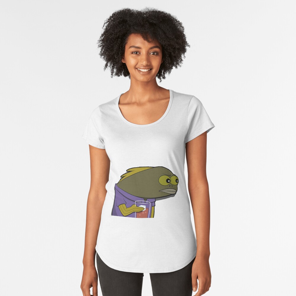 Vista previa del artículo con la obra «Camiseta premium de cuello ancho», diseñado y vendido por CleverJane.