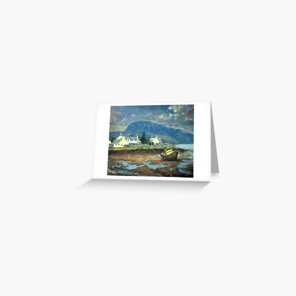 Plockton, Scotland at LowTide Greeting Card