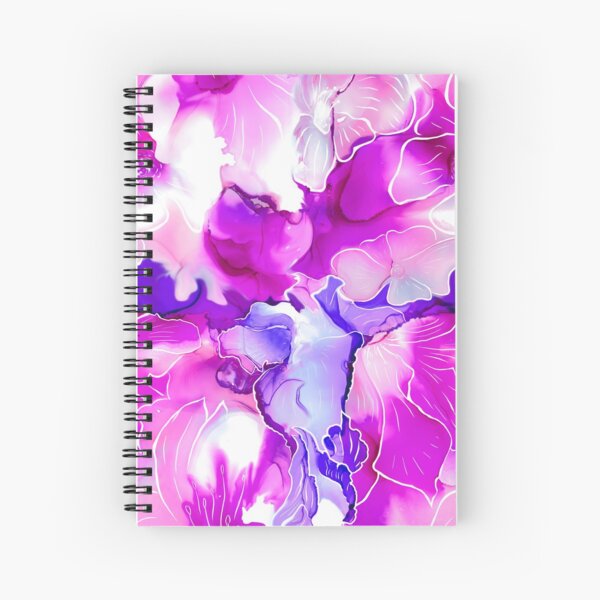 Purple Posies Spiral Notebook