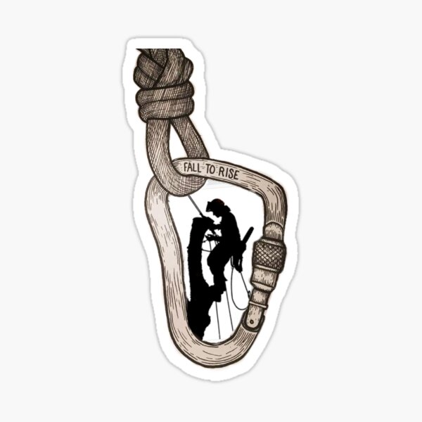 Arborist Climber Apparel Sticker