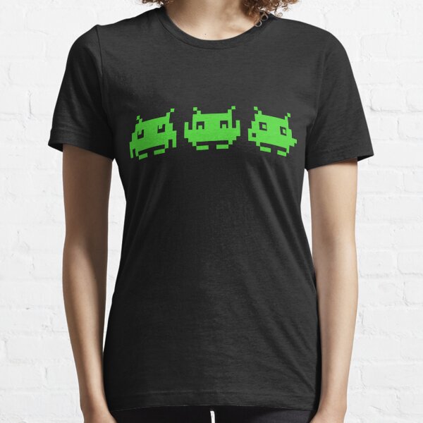 Space Invaders Green Triplets Essential T-Shirt