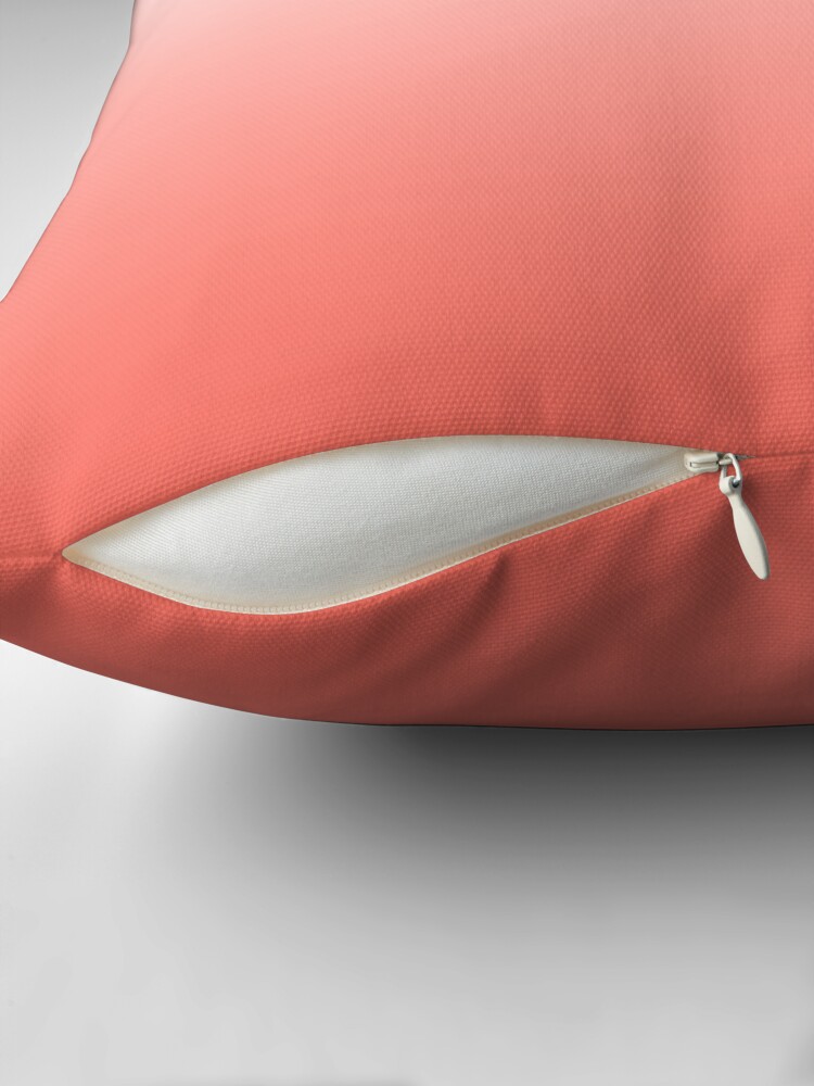Thumbnail 2 of 4, Pillow, Living Coral Pantone Color of the year 2019 Ombre designed and sold by ozcushions.