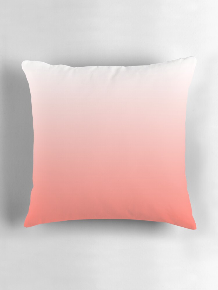 Thumbnail 3 of 4, Pillow, Living Coral Pantone Color of the year 2019 Ombre designed and sold by ozcushions.