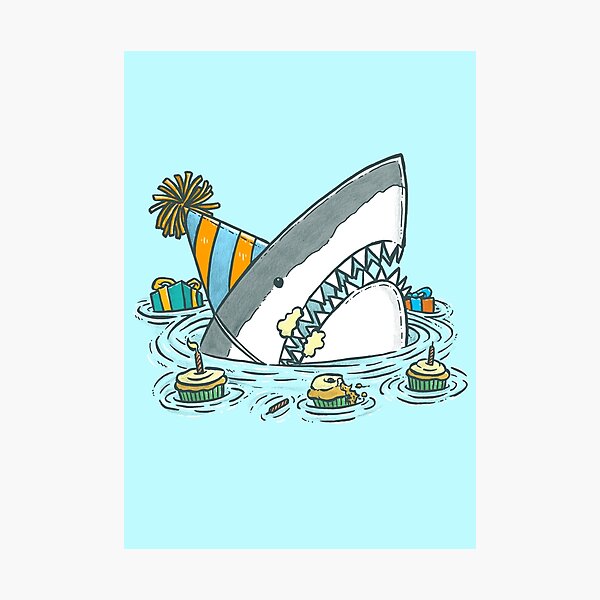 Birthday Shark II Photographic Print