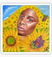 Sunflower Art Sticker