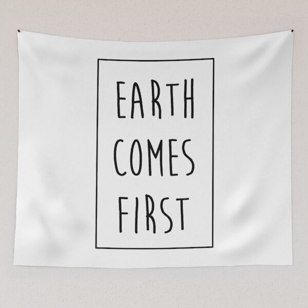 Item preview, earth comes first (text) designed and sold by anna s. designs.
