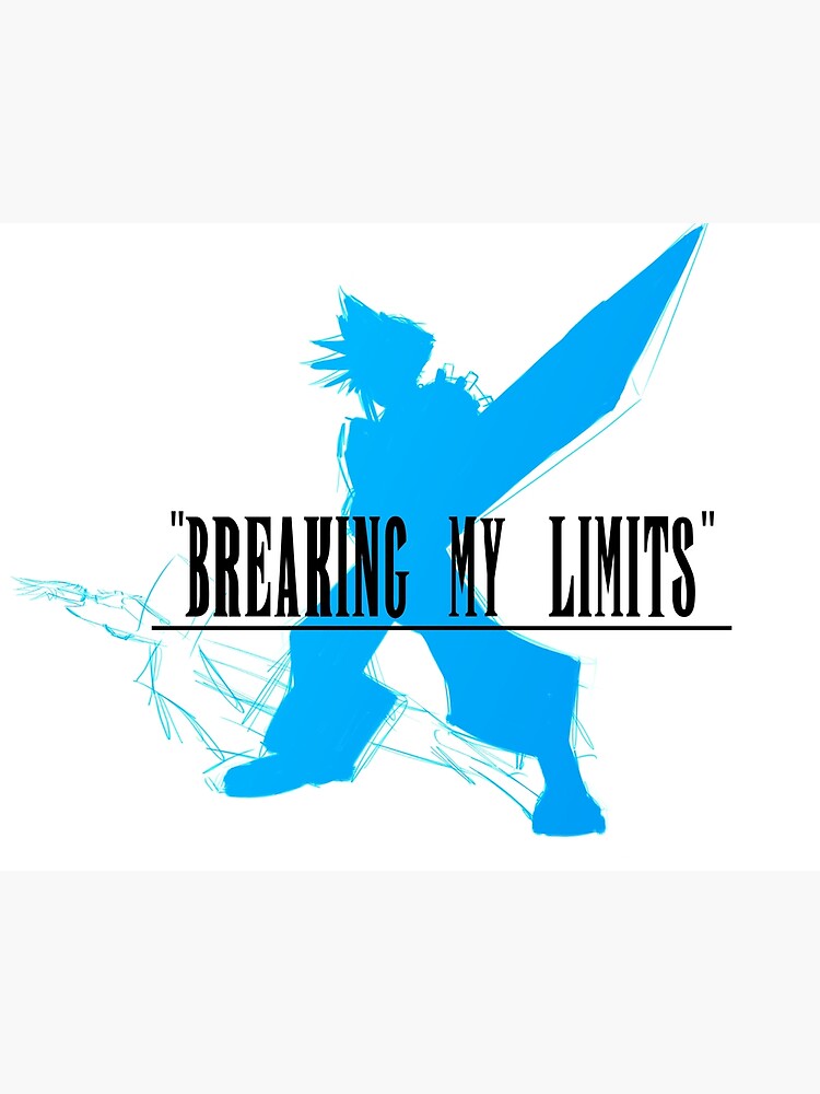 Final Fantasy Vii Limit Breaker Black Text Ver Art Board Print By Excelular Redbubble