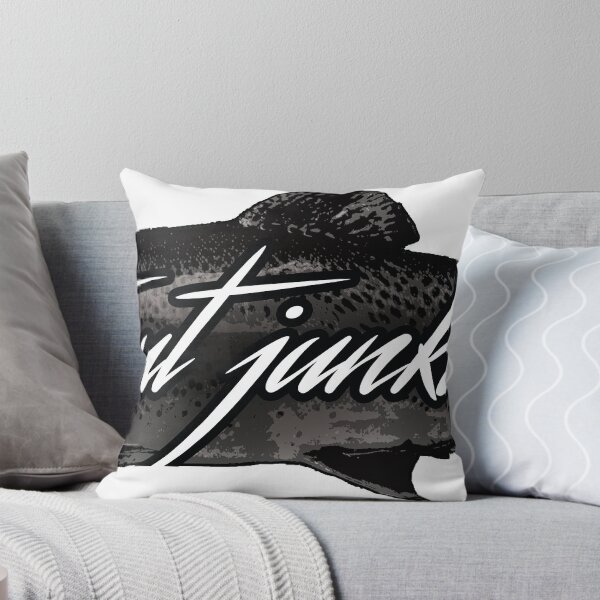 Item preview, Trout fishing junkie flyfishing design designed and sold by Pixelmatrix.