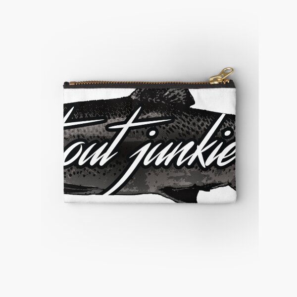 Item preview, Trout fishing junkie flyfishing design designed and sold by Pixelmatrix.