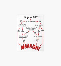 Ork Flow Chart Art Board