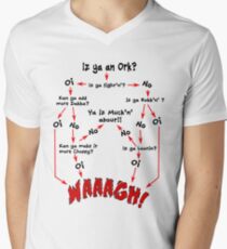 Ork-Flussdiagramm T-Shirt mit V-Ausschnitt für Männer