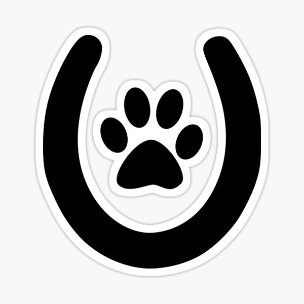Horseshoe & Paw Sticker