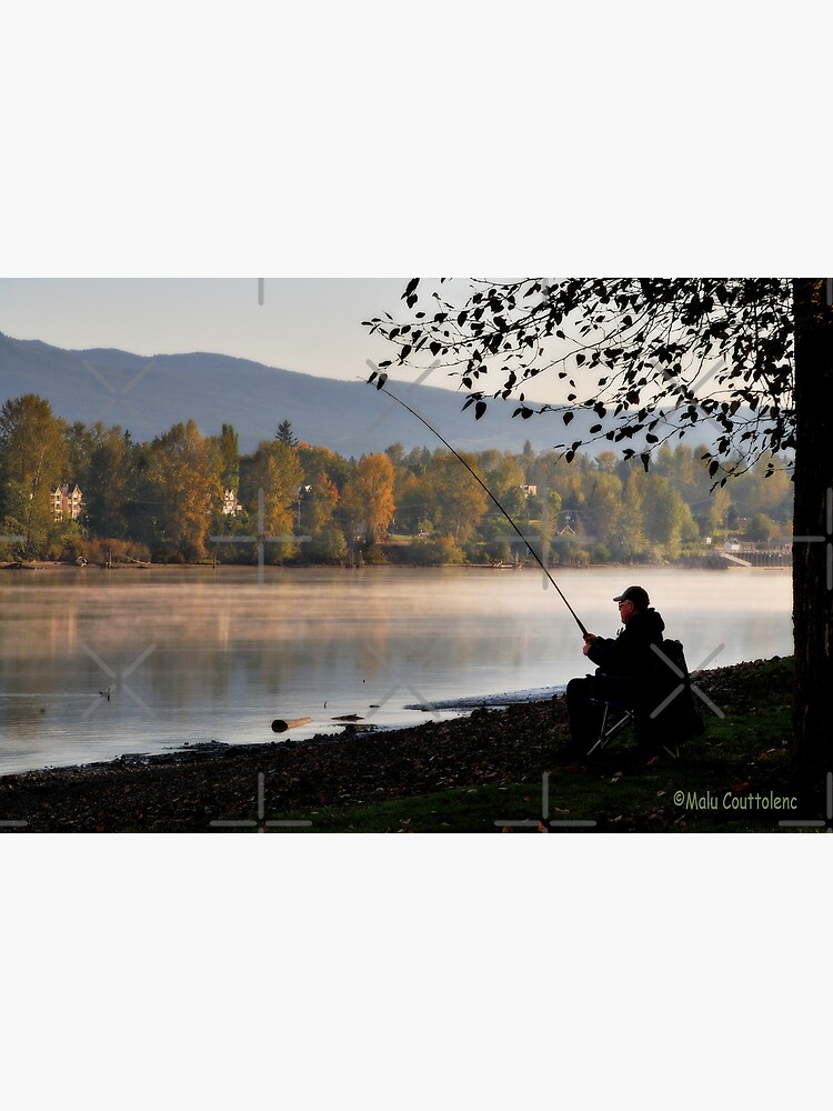 Thumbnail 3 of 3, Poster, Fishing at dawn designed and sold by MaluC.
